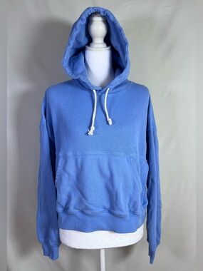 Aerie Women’s Light Blue Terry Beach Hoodie Sweater - Size XS
